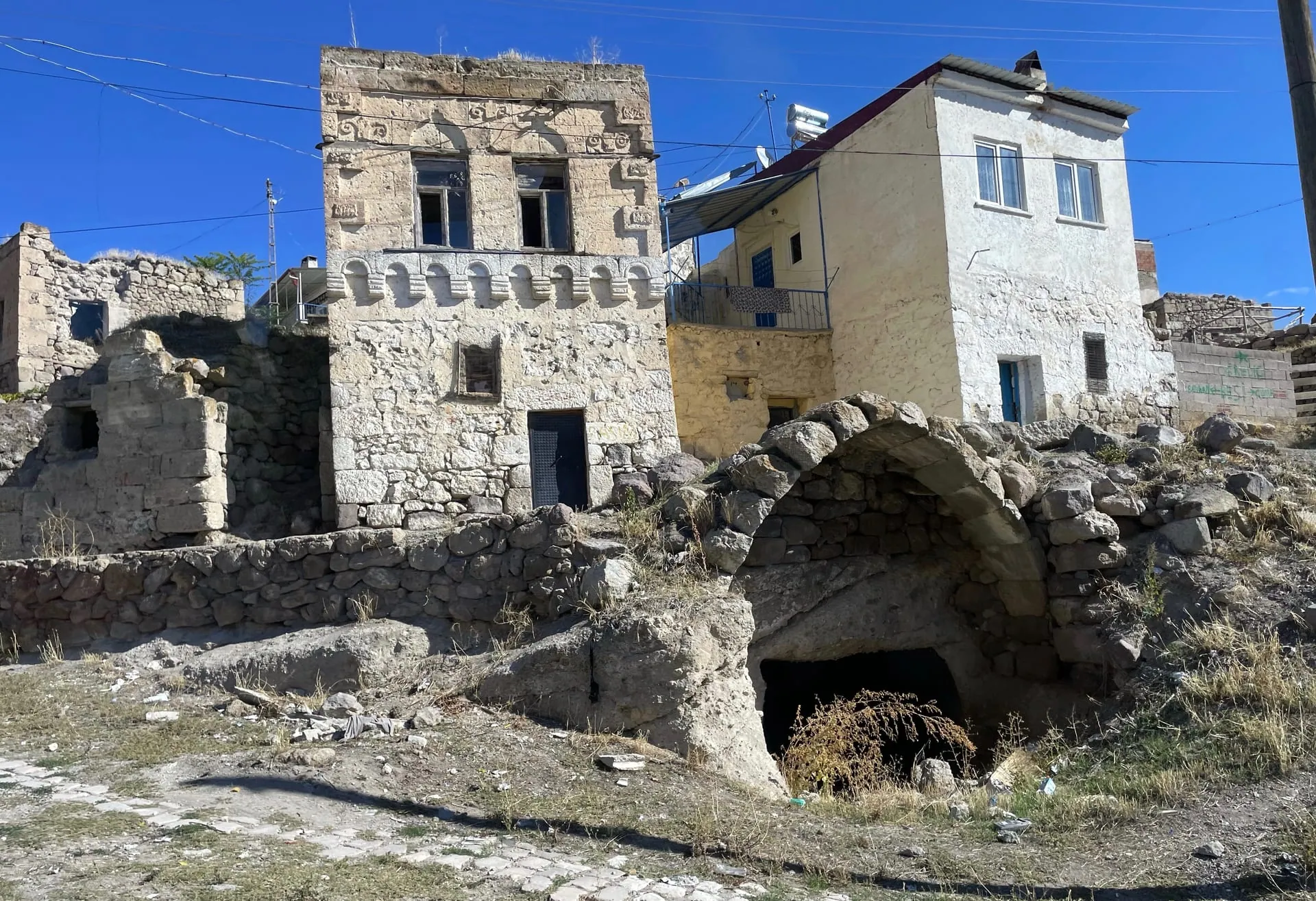 Stone houses of Belisırma village in Ihlara Valley