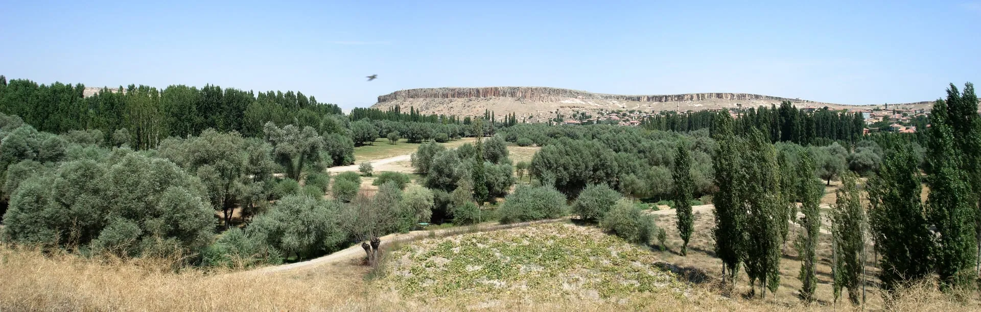 Aşıklı Höyük’ün tepesinden kuzeybatıya bakış