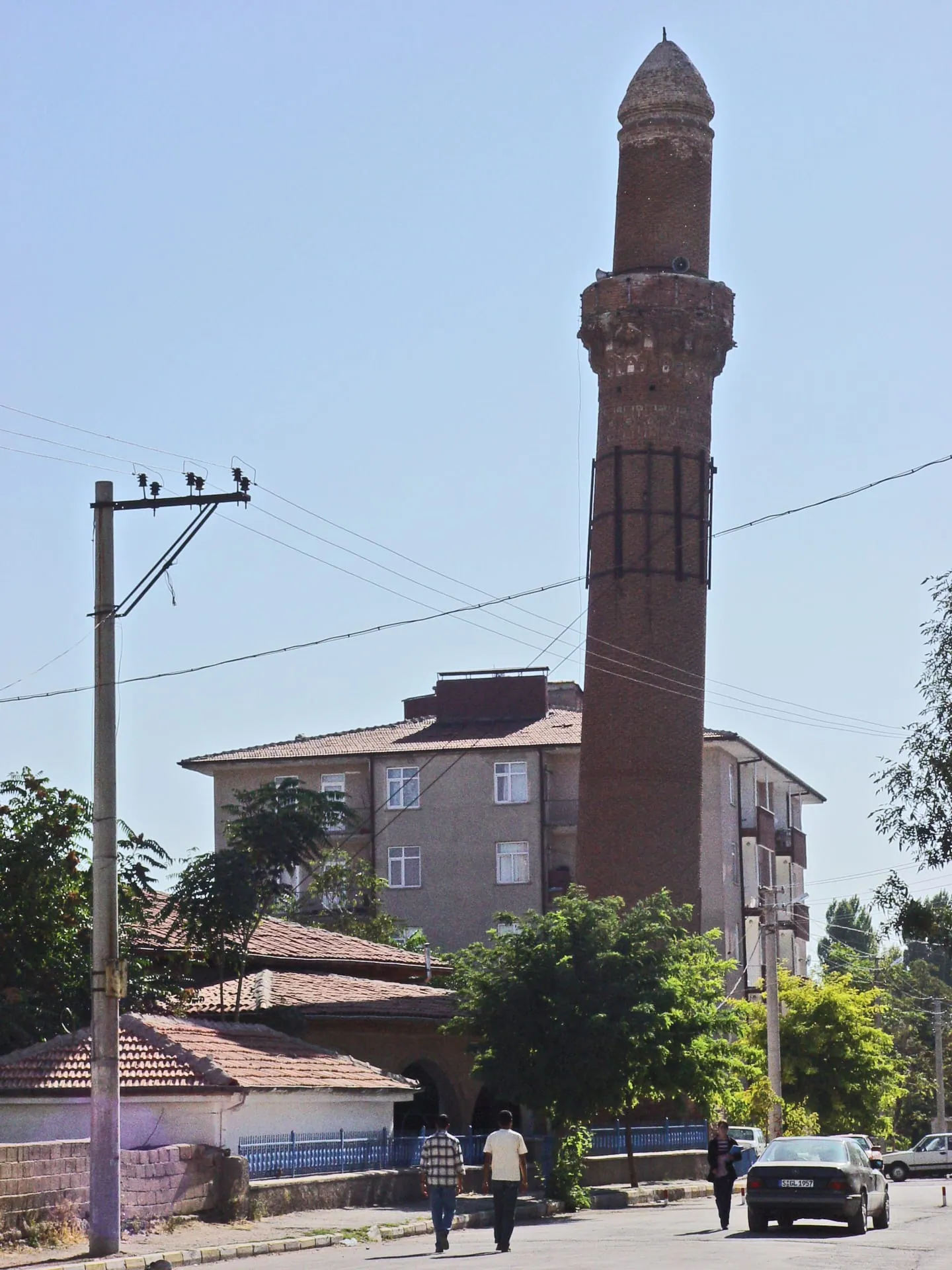 The brick Crooked Minaret (Eğri Minare), symbol of Aksaray