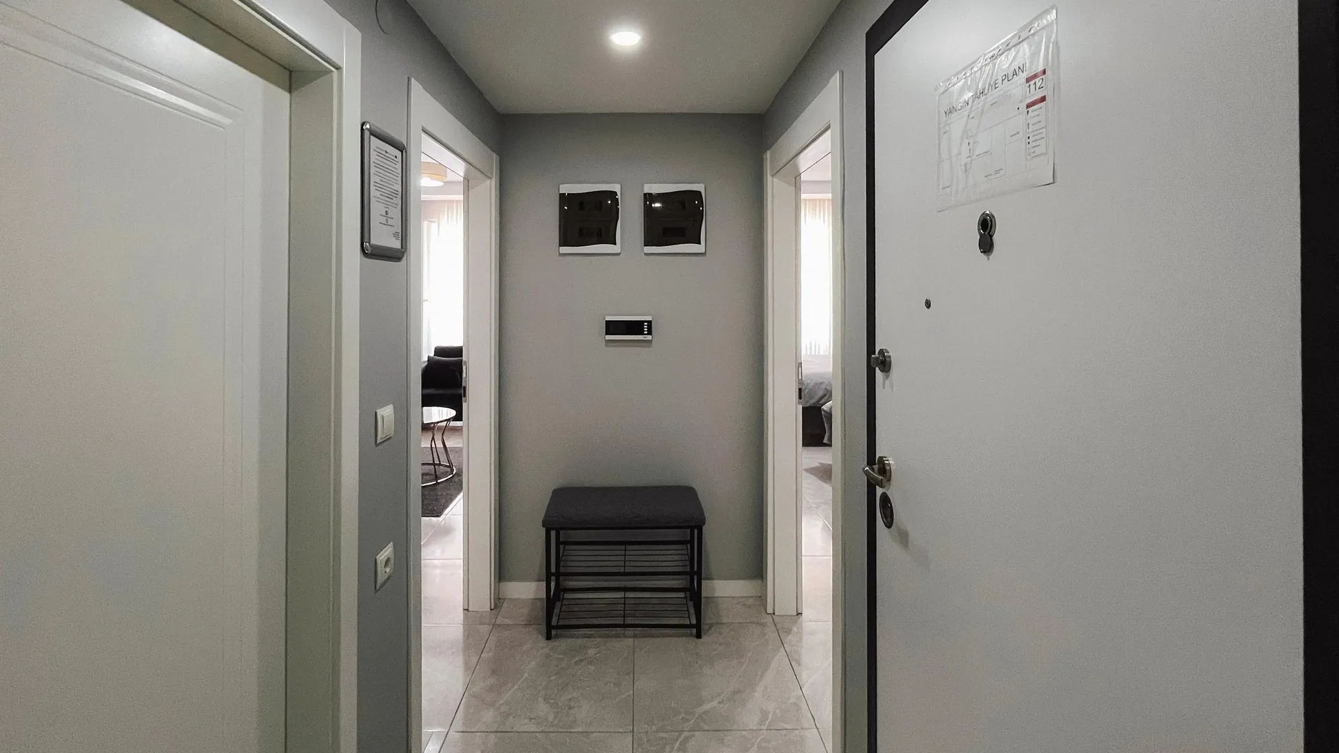 Entrance hallway of a Neva Apart studio